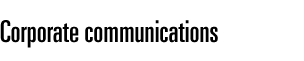 Corporate communications