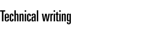 Technical writing